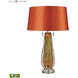 Modena 26 inch 9.50 watt Amber with Clear Table Lamp Portable Light in LED