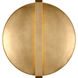 Peter Bristol Cymbal 1 Light 3.2 inch Natural Brass ADA Wall Sconce Wall Light