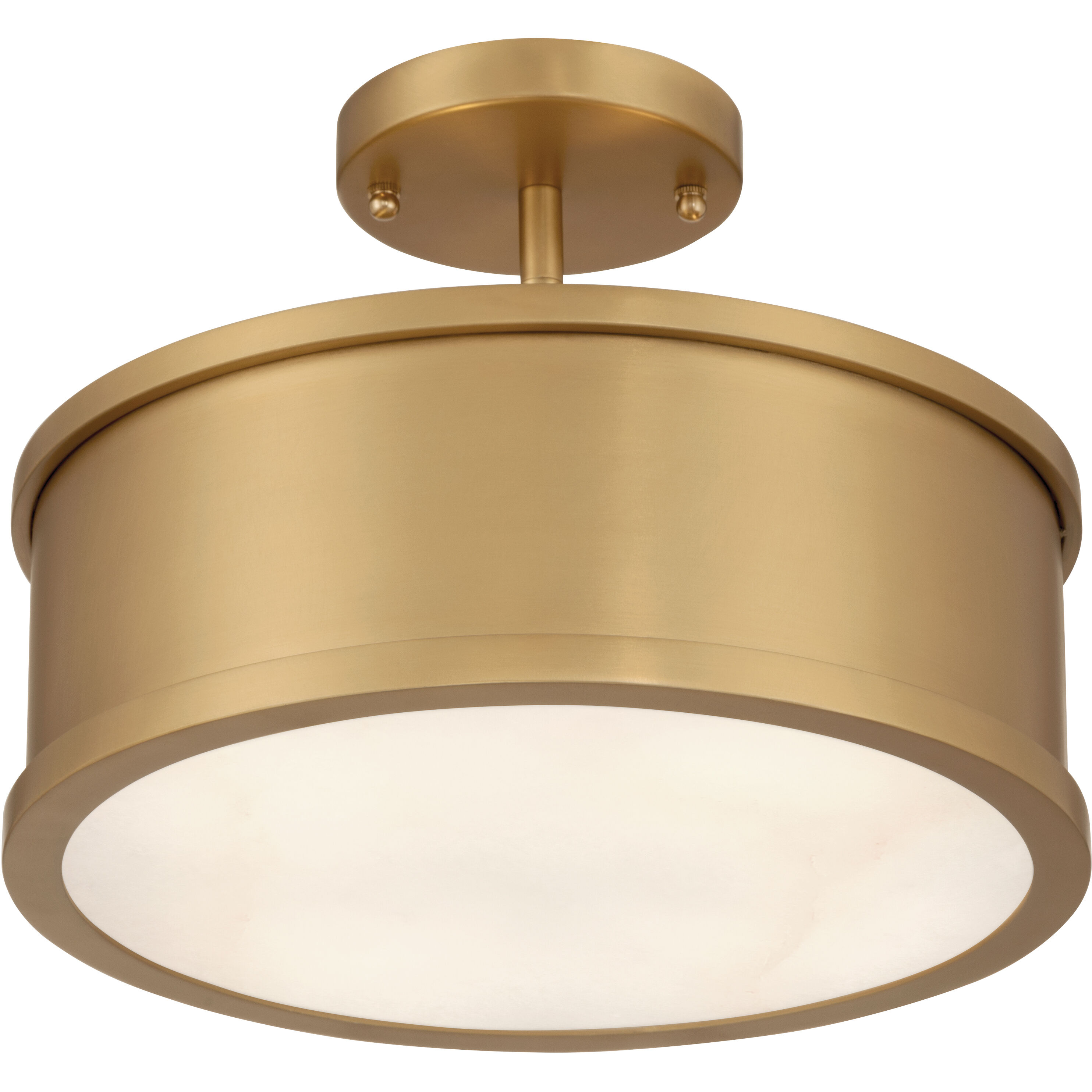 Wynn 2 Light 12 inch Legacy Brass Semi-Flush Mount Ceiling Light