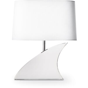Fin 21 inch 60.00 watt Clear Table Lamp Portable Light