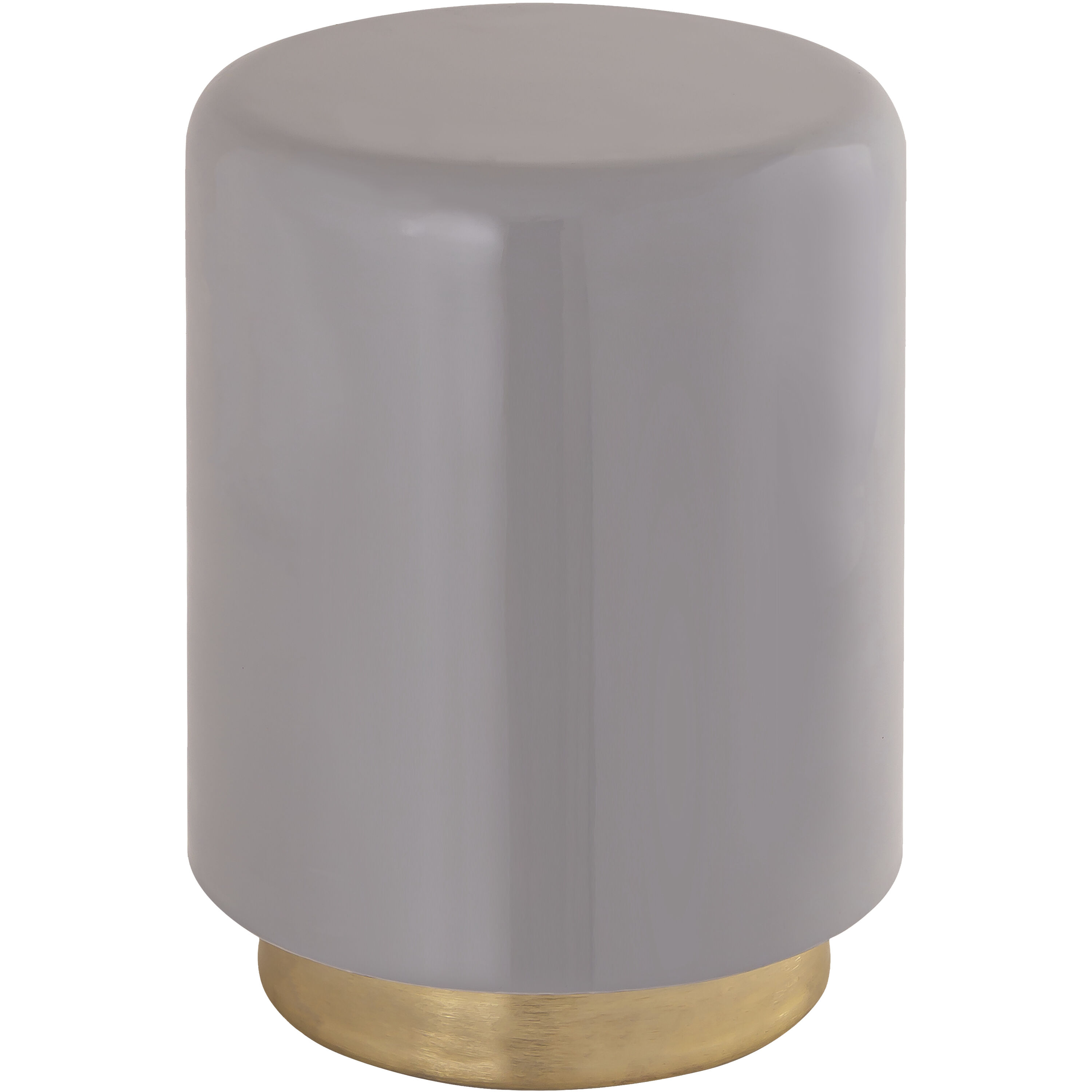 Genesis 18.5 X 12 inch Gray Enamel with Gold Accent Table