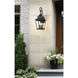 Raphael 4 Light 36.25 inch Sand Black Outdoor Wall Light in Soft Sand Black