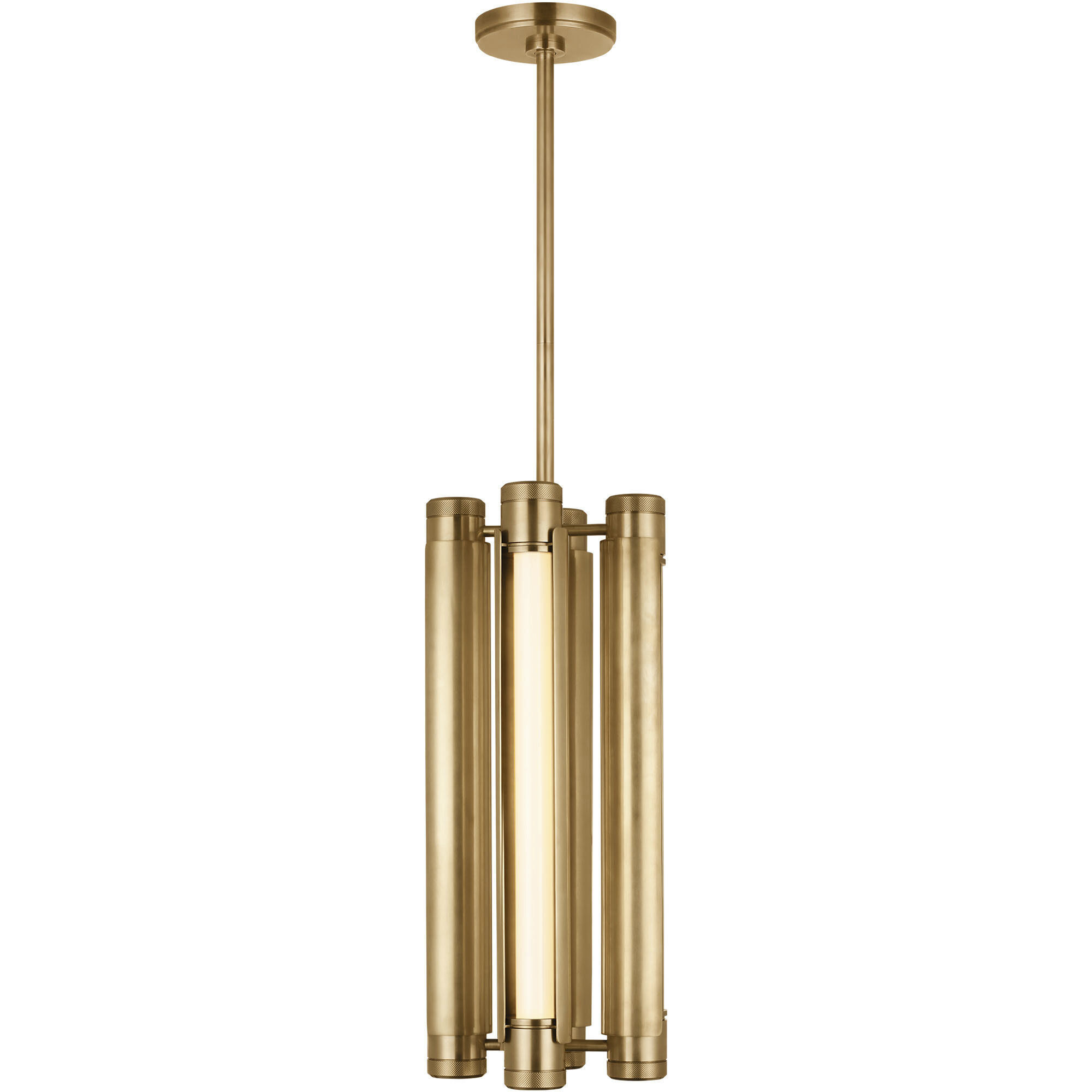 Avroko Capa LED 10 inch Hand Rubbed Antique Brass Pendant Ceiling Light