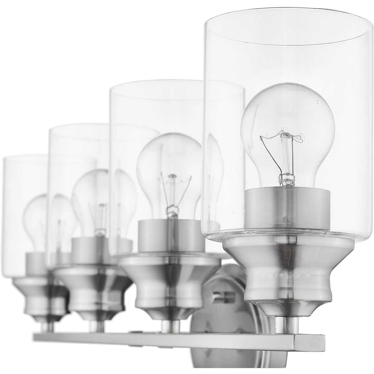 Gemma 4 Light 31 inch Satin Nickel Vanity Light Wall Light