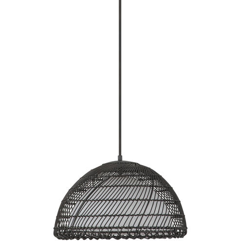 Alora Mood Bondi 1 Light 16.13 inch Matte Black Pendant Ceiling Light