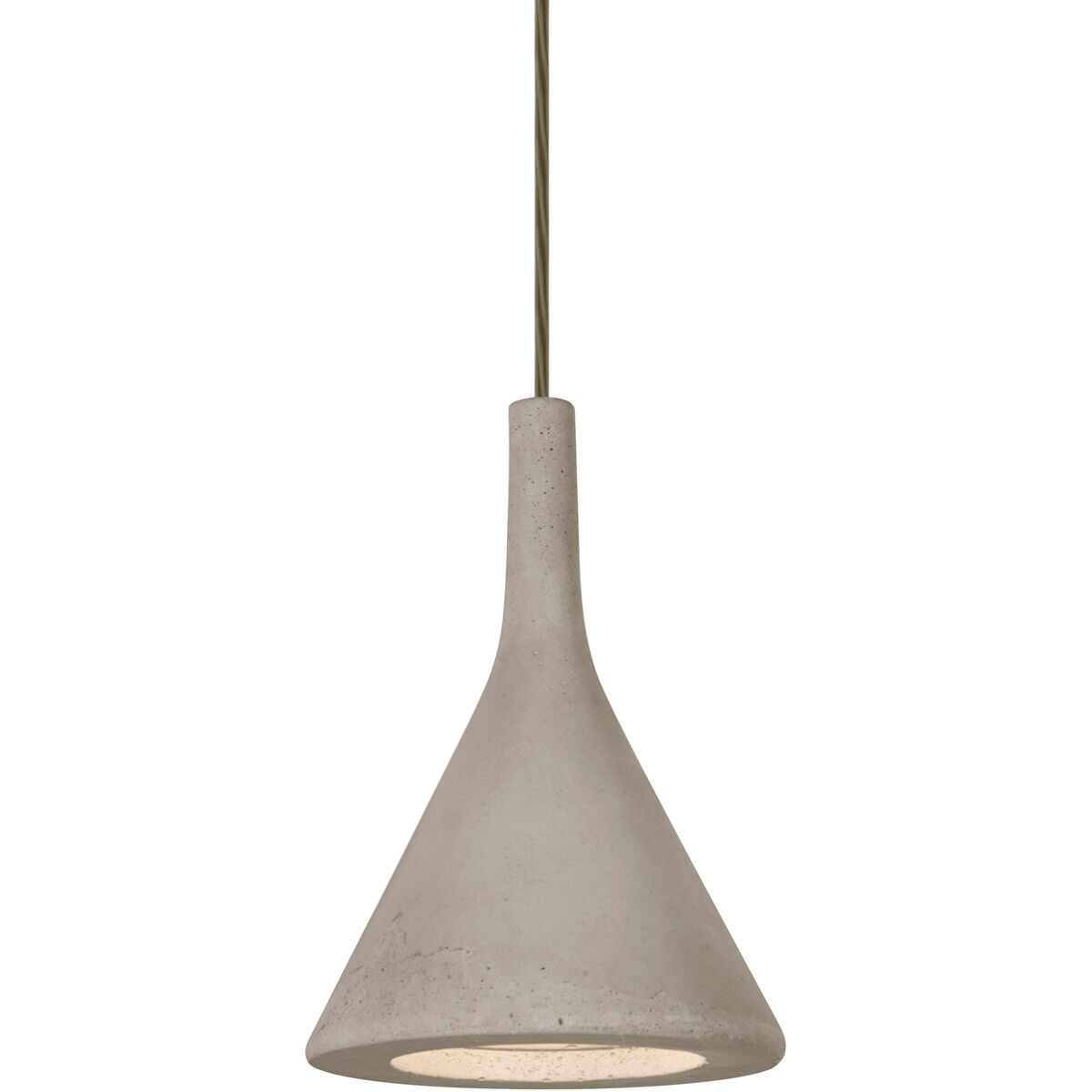 Gala LED Bronze Cord Pendant Ceiling Light in Tan Concrete