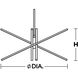 Jaxx LED 24 inch Polished Chrome Pendant Ceiling Light