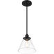 Barwell 1 Light 10 inch Coal Black Mini Pendant Ceiling Light