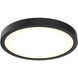Delta 1 Light 10 inch Black Flushmount Ceiling Light