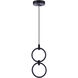 Context LED 5.13 inch Flat Black Pendant Ceiling Light