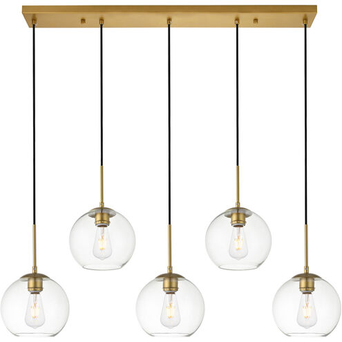 Baxter 5 Light 42 inch Brass Pendant Ceiling Light