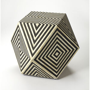 Bone Inlay Zanzibar Bone Inlay 24 X 24 inch Black Bone Inlay Accent Table