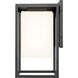 Gladwin 1 Light 10.5 inch Matte Black Exterior Wall Lantern