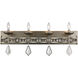 Eli 4 Light 31 inch Antique Silver Leaf Vanity Bar Wall Light