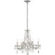 Maria Theresa 5 Light 20 inch Polished Chrome Chandelier Ceiling Light in Clear Swarovski Strass