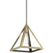 Pinnacle 1 Light 10 inch Antique Brass Pendant Ceiling Light