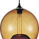 Glass 1 Light 12 inch Black Down Mini Pendant Ceiling Light