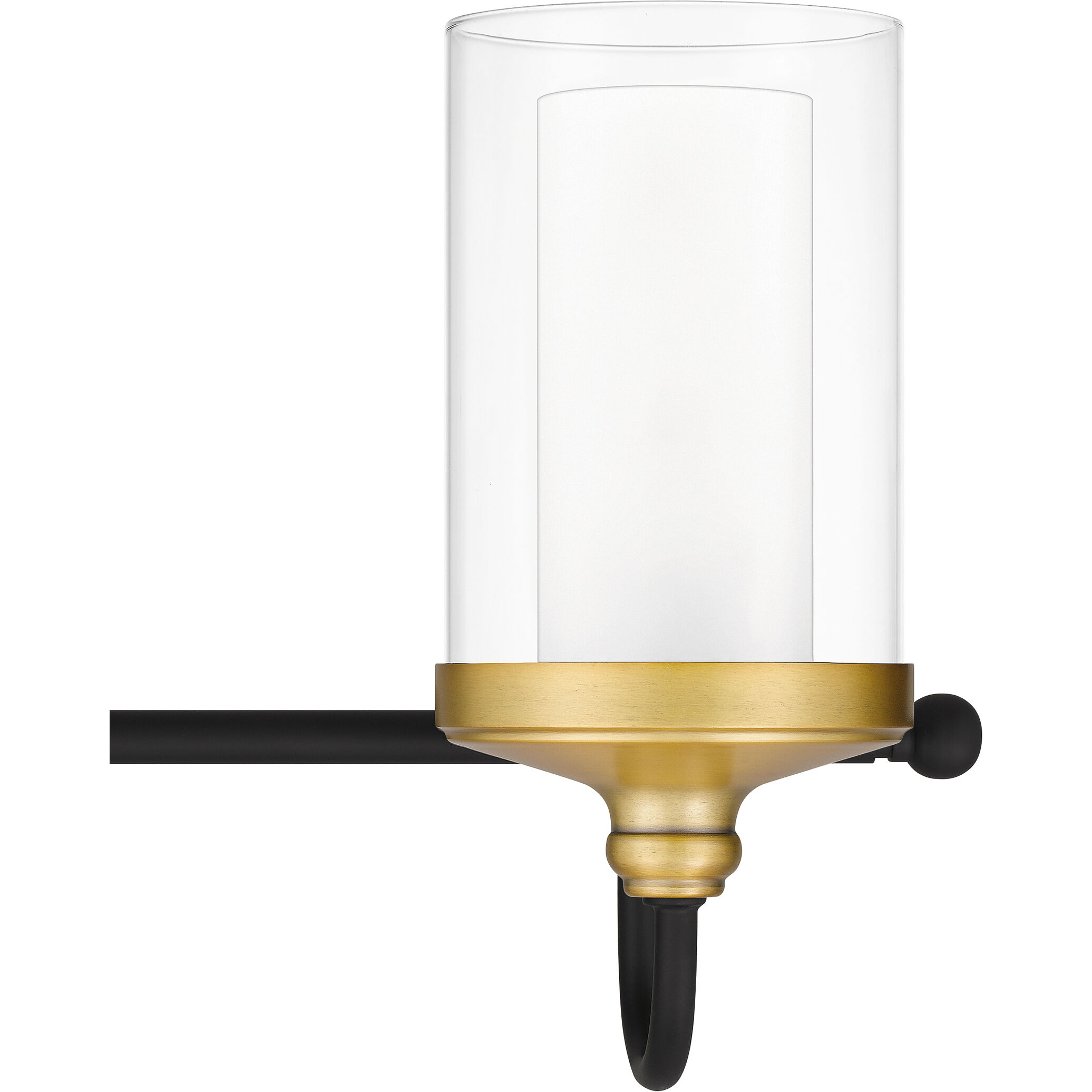 Rowland 4 Light 30 inch Matte Black Bath Light Wall Light