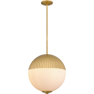 Mia 2 Light 14 inch Brushed Gold Pendant Ceiling Light