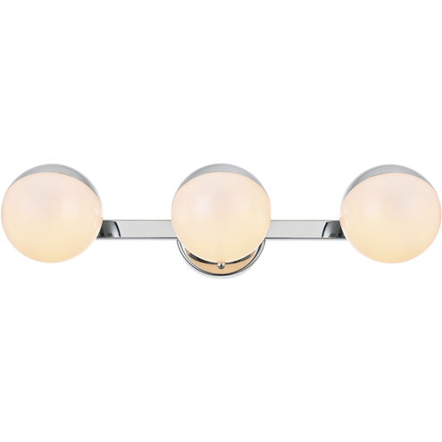 Majesty 3 Light 21 inch Chrome Bath Sconce Wall Light