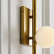 Sean Lavin Altair Bath Vanity Wall Light in Burnished Brass
