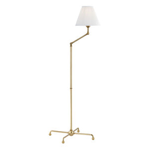 Classic No.1 59.5 inch 75.00 watt Aged Brass Floor Lamp Portable Light