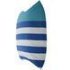 Dann Foley 24 inch Teal and White and Navy Blue Decorative Pillow