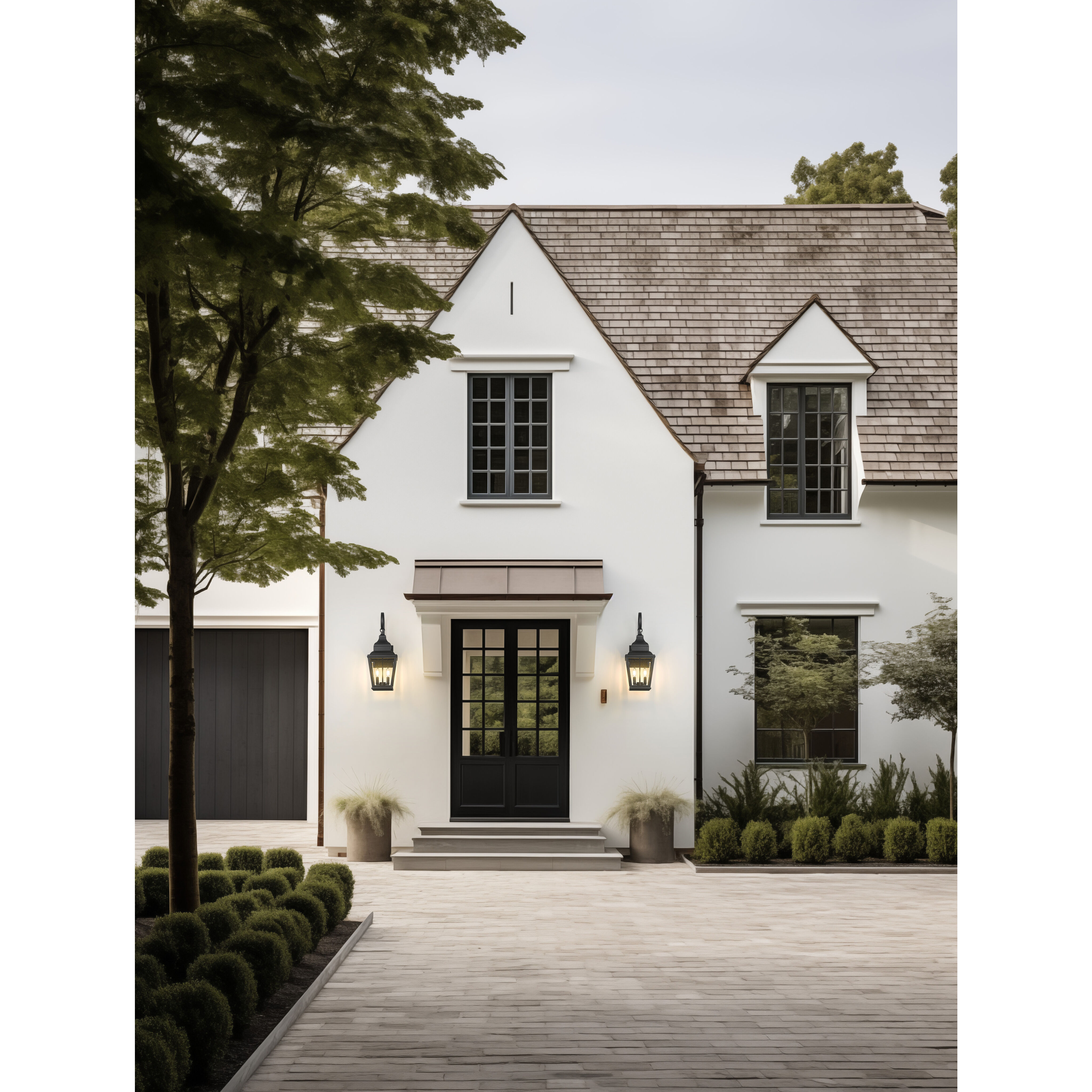 Raphael 2 Light 23.75 inch Sand Black Outdoor Wall Light in Soft Sand Black