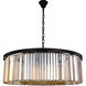 Sydney 10 Light 44 inch Matte Black Chandelier Ceiling Light, Urban Classic