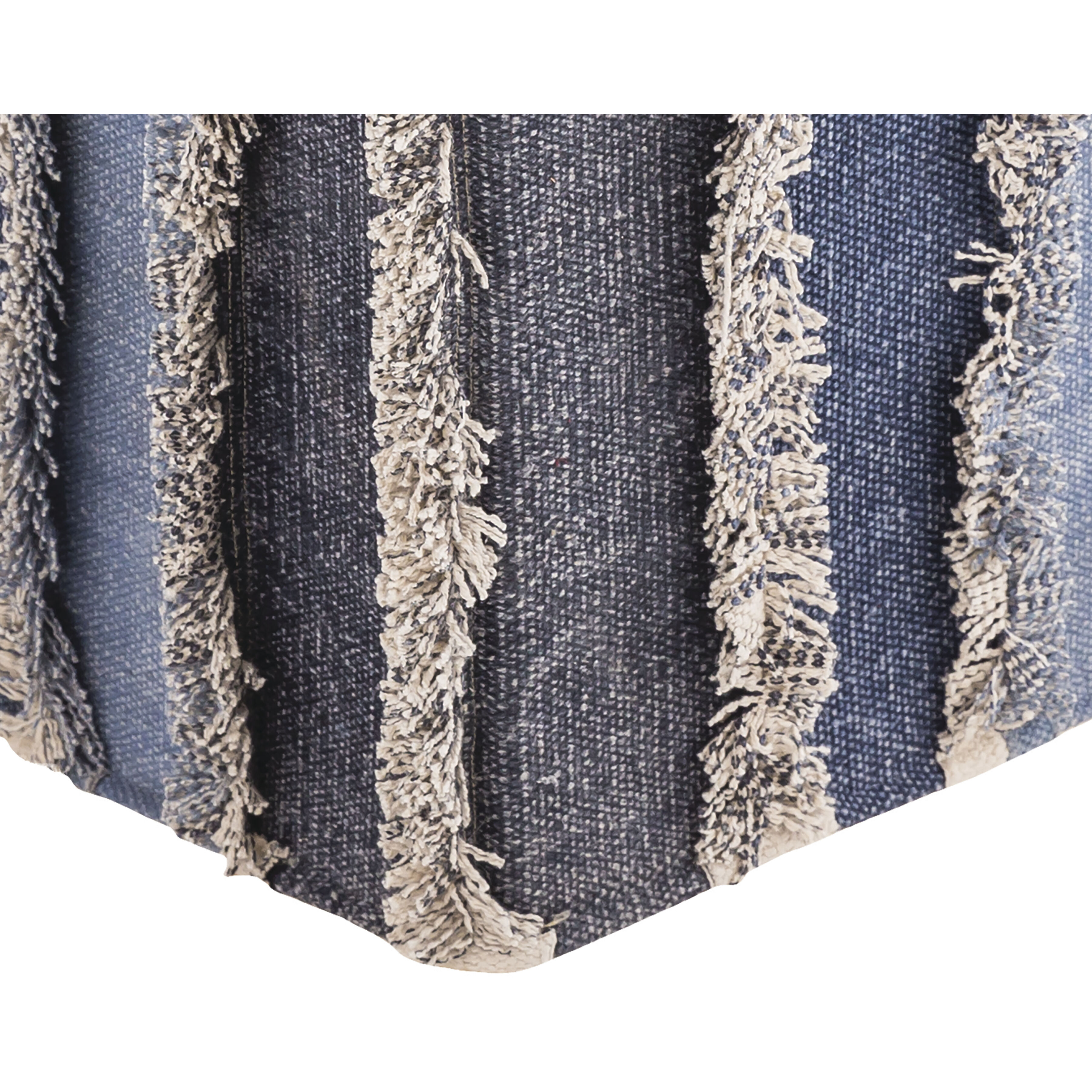 Mossley 15.75 inch Blue Pouf