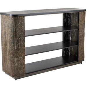 Easton Antique Brass Bookshelf