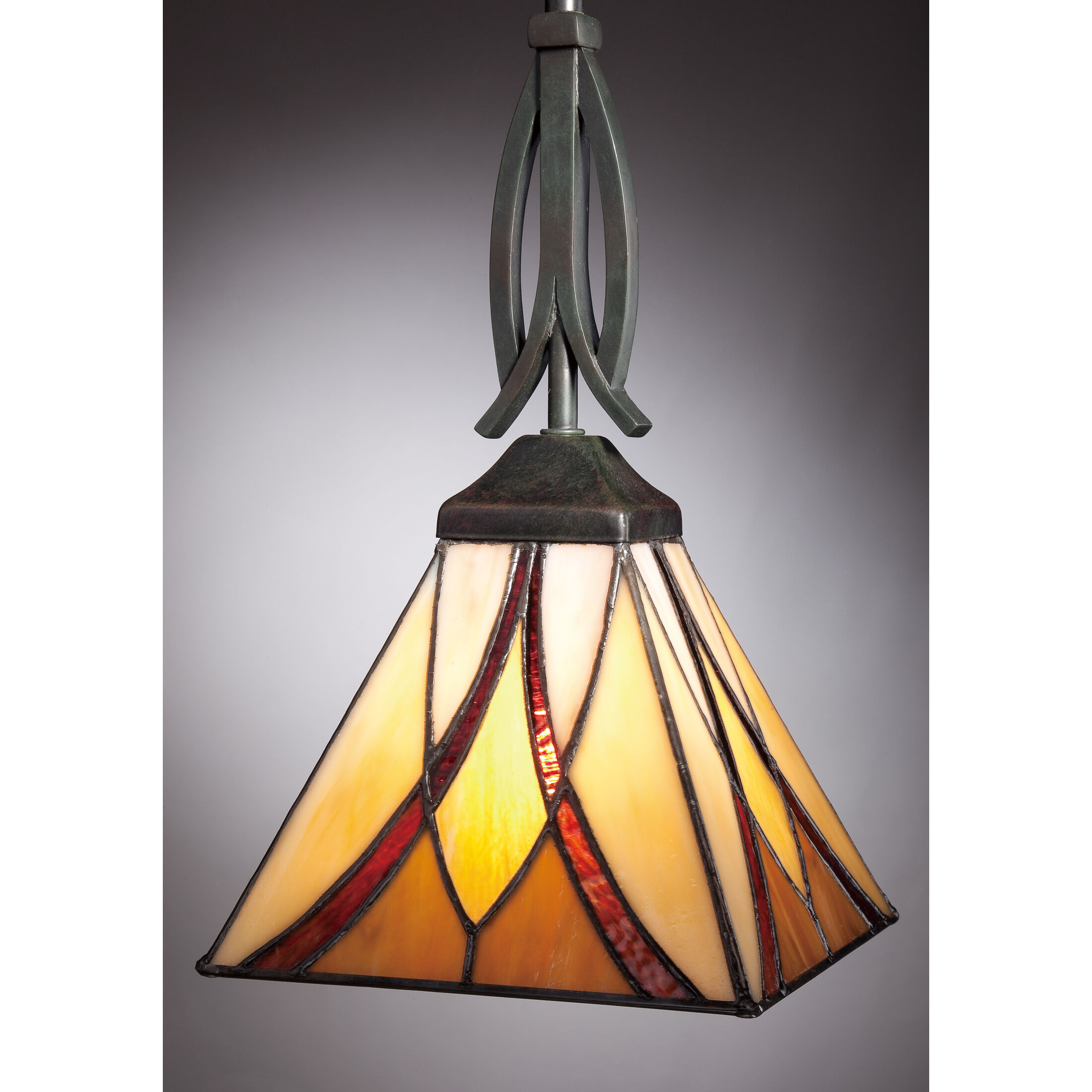 Asheville 1 Light 7 inch Valiant Bronze Mini Pendant Ceiling Light, Naturals