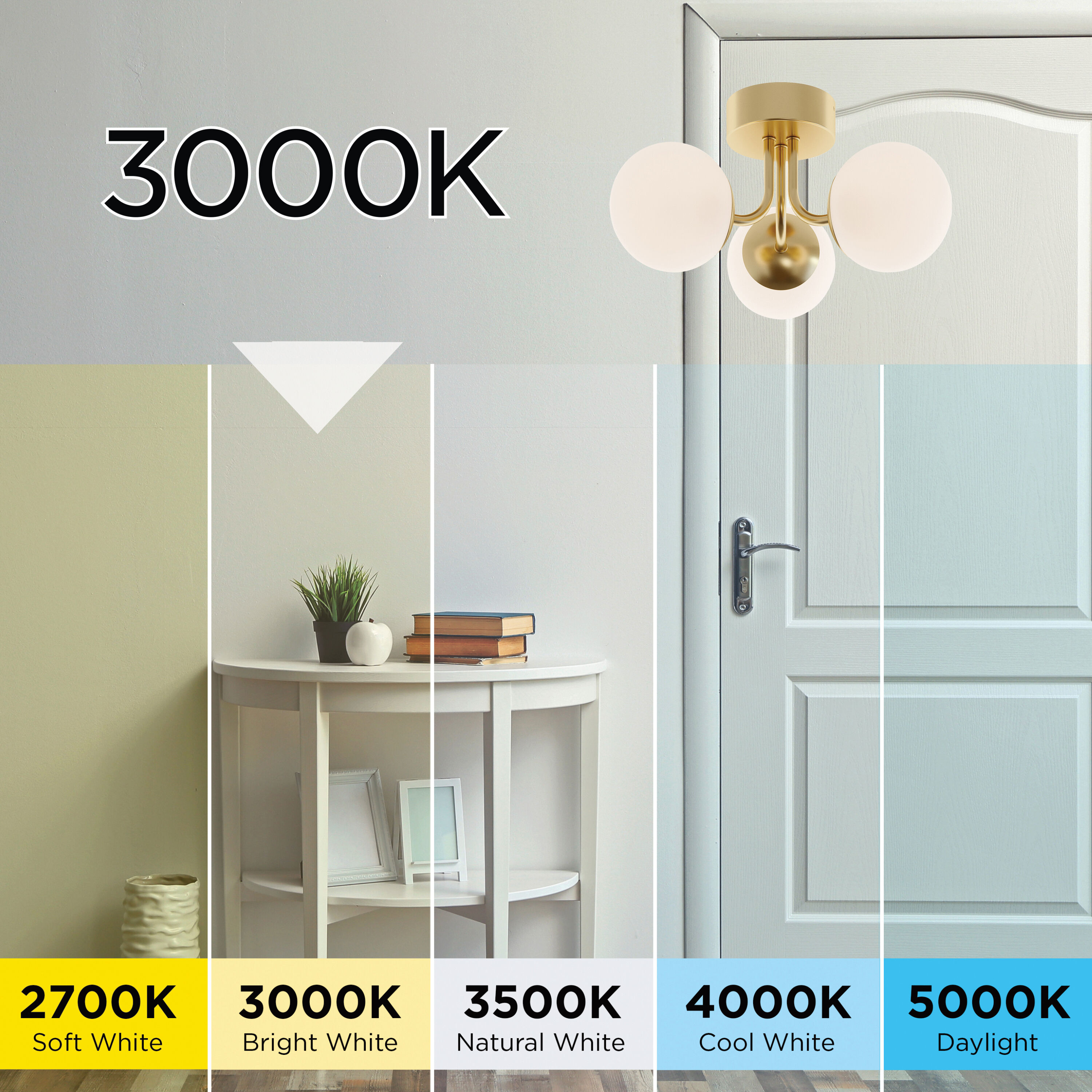 Metropolitan LED 16 inch Black Semi Flush Mount Ceiling Light