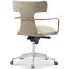 Repose Grey Oak Study Chair, Wooden, Upholstered