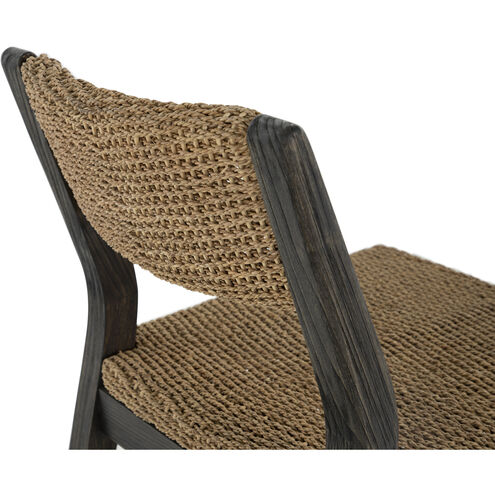 Richard Dark Brown Rubber Wood / Natural Seagrass Occasional Chair