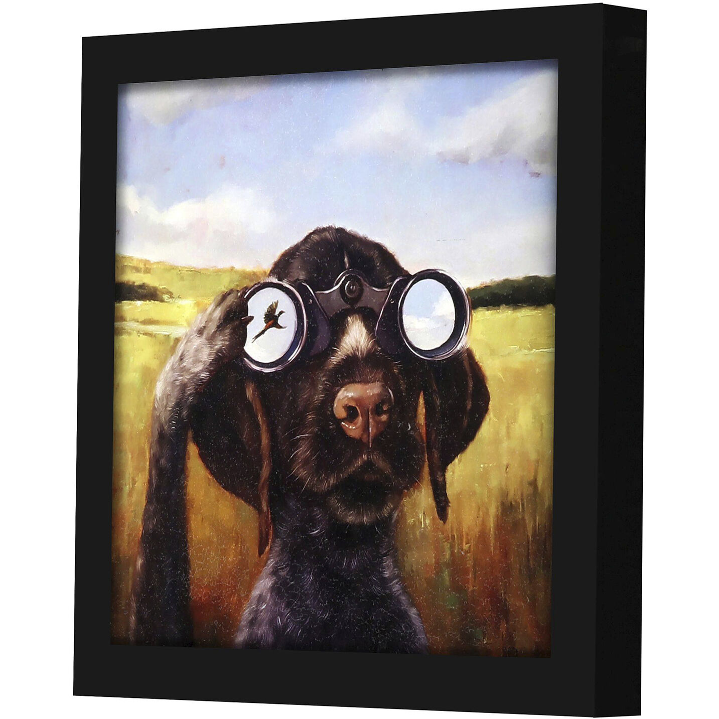 Animals 11 X 11 inch Non-Glass Framed Art, Propac