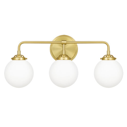 Landry 3 Light 24 inch Satin Brass Bath Light Wall Light 