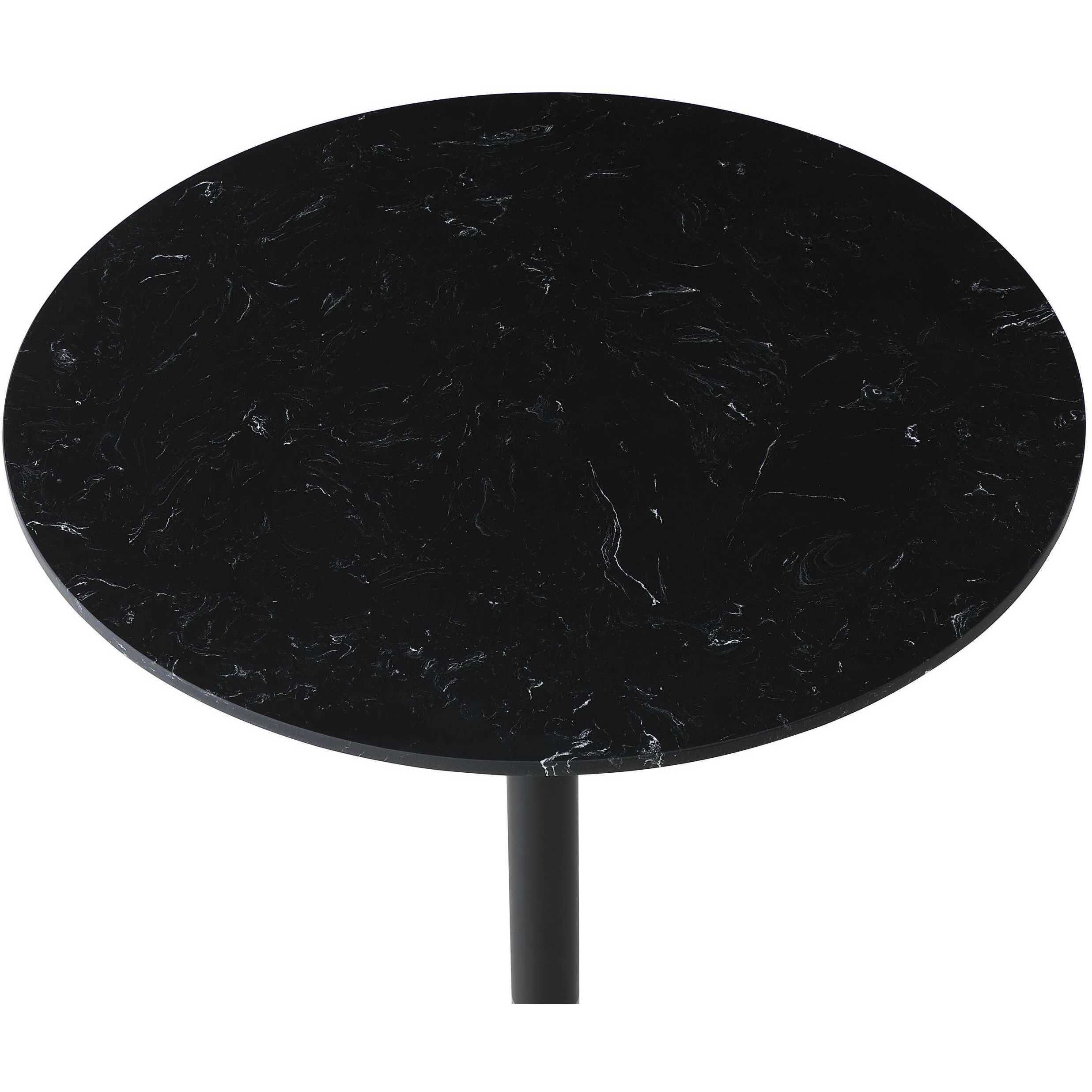 Ronan 39.5 X 31.5 inch Black and Gold Pub Table