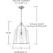 Madison 1 Light 14 inch Brushed Nickel Pendant Ceiling Light