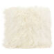 Lamb Fur 22 X 3 inch White Pillow, Large