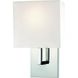 Sconces 1 Light 7 inch Chrome ADA Wall Sconce Wall Light in Incandescent