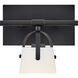 Foster 3 Light 22.75 inch Black Bath Light Wall Light in Etched Opal