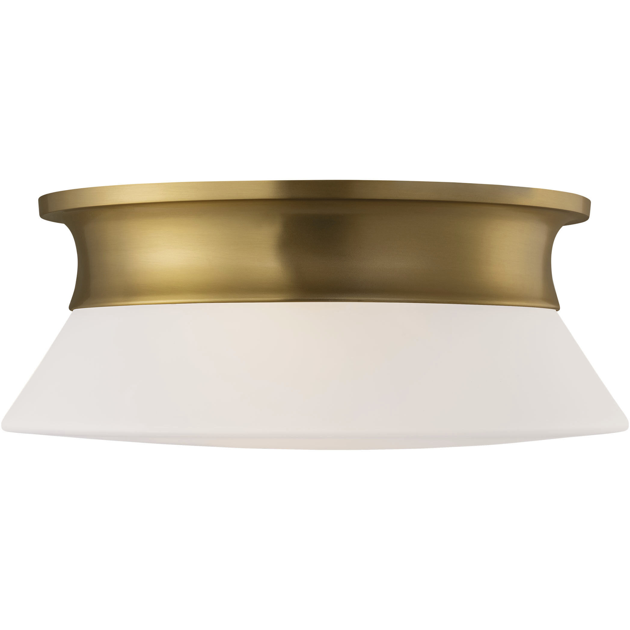 AH by Alexa Hampton Panos 2 Light 13.88 inch Burnished Brass Flush Mount Ceiling Light