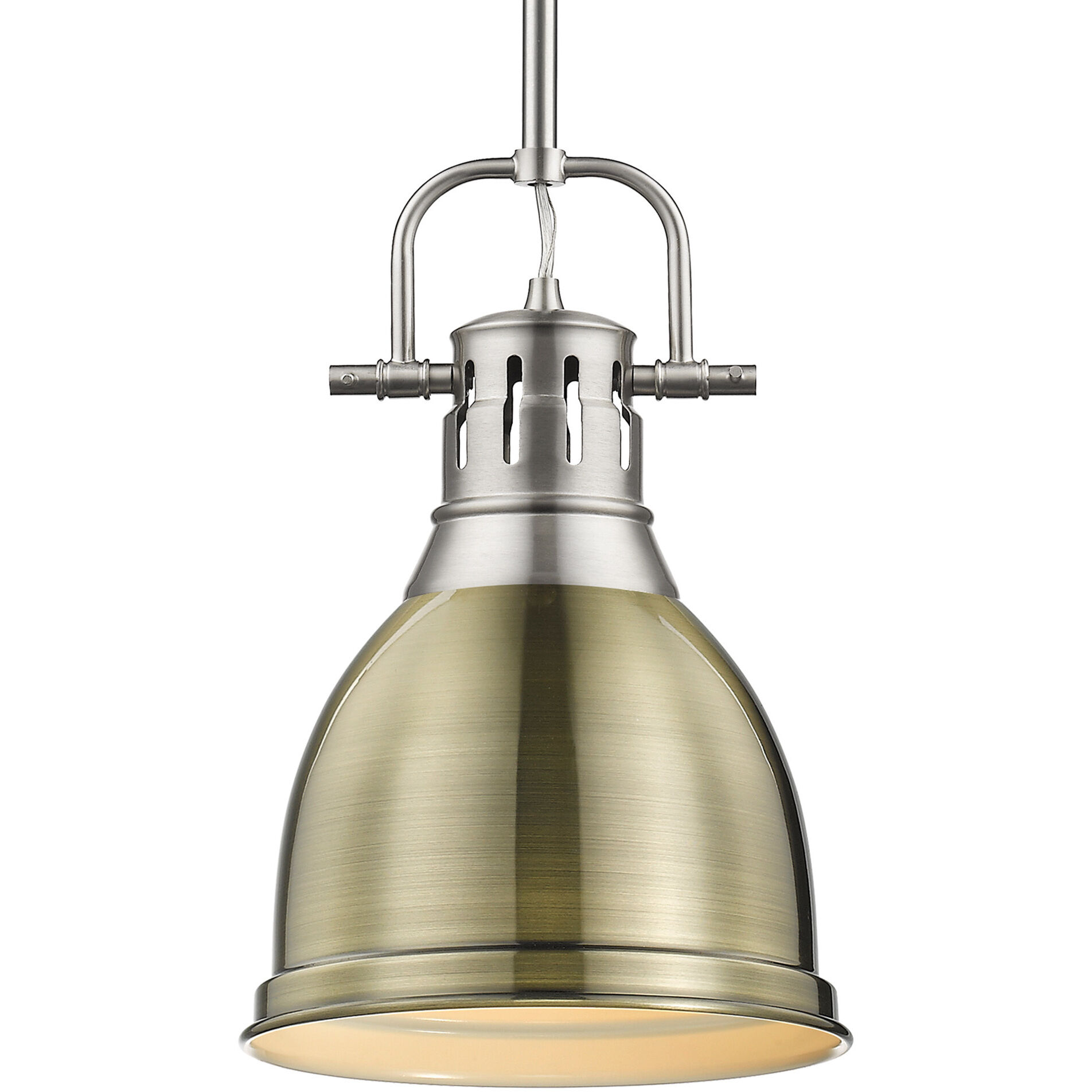 Yep Duncan Pendant Ceiling Light in Pewter, Aged Brass, Small