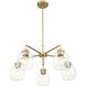 Dawes 5 Light 27 inch Brass Chandelier Ceiling Light
