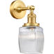 Franklin Restoration Colton 1 Light 6 inch Satin Gold Sconce Wall Light, Franklin Restoration