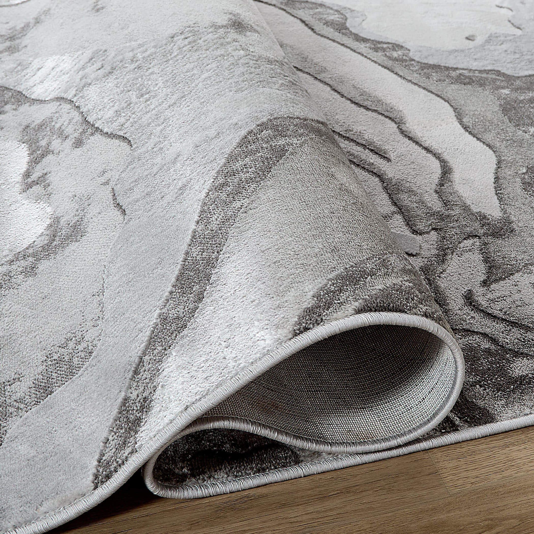 Ayda 36 X 24 inch Black/Grey Rug in 2 x 3