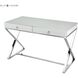 Super White 48 X 25 inch Chrome with White Desk