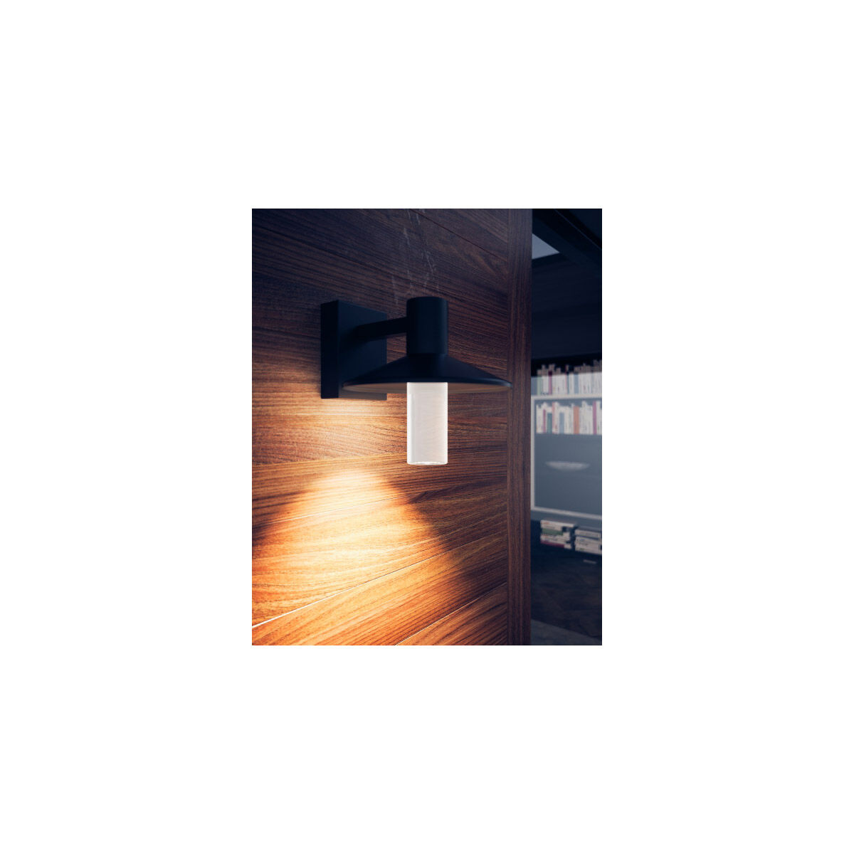 Sean Lavin Ash LED 7.5 inch Bronze Outdoor Wall Light in Cylinder, LED 90 CRI 3000K High Output, No Options, Integrated LED