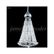 Jewelry 1 Light 4 inch Silver Crystal Chandelier Ceiling Light
